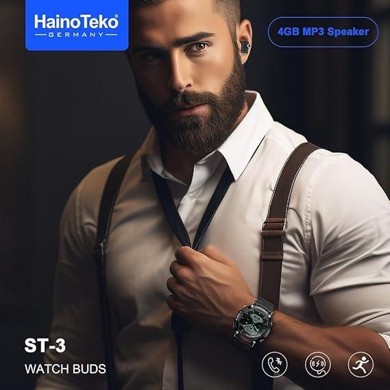 Haino Teko ST-3 Watch Buds â Smartwatch with Wireless Earbuds